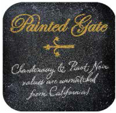 10" Blk Stk Magnet - Painted Gate (2) 10" x 10"
