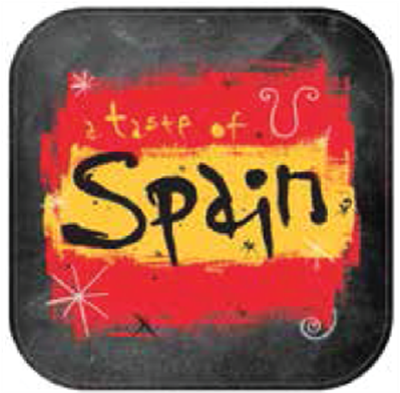 10" Blk Stk Magnet - Spain (2) 10" x 10"