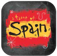 10" Blk Stk Magnet - Spain (2) 10" x 10"