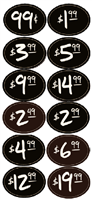Chalkboard Large Bursts (set of 195) 7.5" x 5.5"
