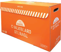 Half Barrel Chalkboard Storage Box ?" x ?"