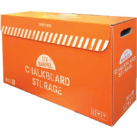 Half Barrel Chalkboard Storage Box ?" x ?"
