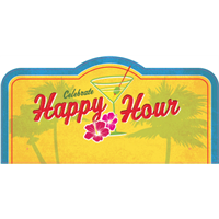 Happy Hour GL 34.5" x 16.75"