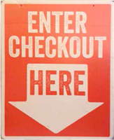 Queue Line - (Large) Enter Here 22" x 27"