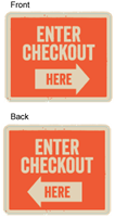 Queue Line - Enter (right/left arrow) 12" x 10"