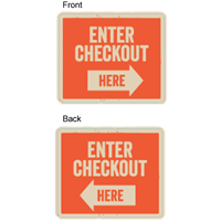Queue Line - Enter (right/left arrow) 12" x 10"