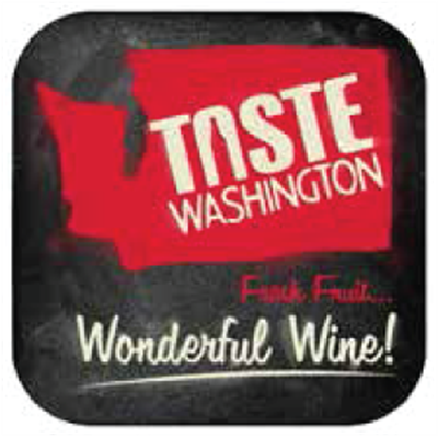 10" Blk Stk Magnet - Taste WA (2) 10" x 10"
