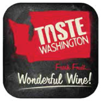 10" Blk Stk Magnet - Taste WA (2) 10" x 10"