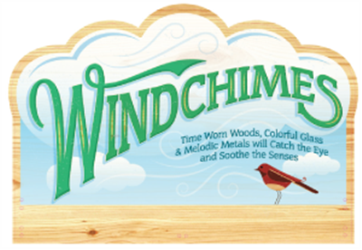 Wind Chimes Topper 36.8" x 24.9"