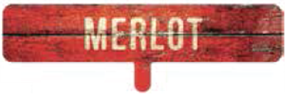 Varietal Bottle Insert - Merlot ?" x ?"