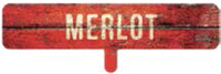 Varietal Bottle Insert - Merlot ?" x ?"