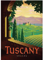 Travel Poster - Tuscany ?" x ?"