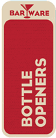 Barware Aisle Marker - Bottle Openers 5.5" x 15.5"