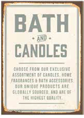 Bath & Candles 23" x 32"