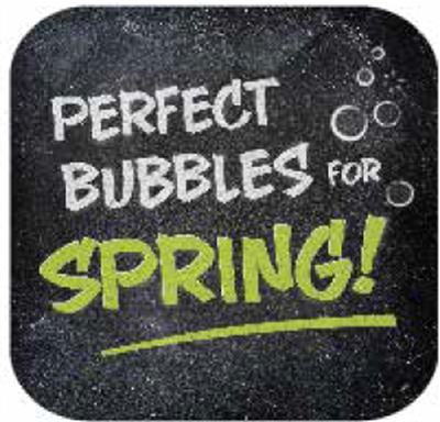 10" Blk Stk Magnet - Perfect Bubbles (2) 10" x 10"