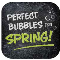 10" Blk Stk Magnet - Perfect Bubbles (2) 10" x 10"