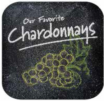 10" Blk Stk Magnet - Chardonnays (2) 10" x 10"