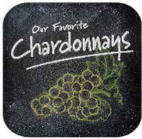 10" Blk Stk Magnet - Chardonnays (2) 10" x 10"