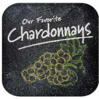 10" Blk Stk Magnet - Chardonnays (2) 10" x 10"
