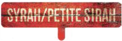 Varietal Bottle Insert - Syrah/Petite  ?" x ?"