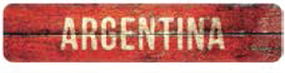 Country Origin Wall - Argentina ?" x ?"