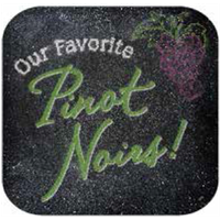 10" Blk Stk Magnet - Pinot Noirs (2) 10" x 10"