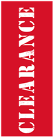 Clearance Aisle Marker 5.5" x 15.5"