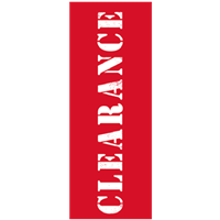 Clearance Aisle Marker 5.5" x 15.5"