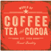 Coffee WW End Cap 23" x 22.75"