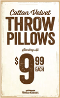 Decor Support - Throw Pillows 5.5" x 9"