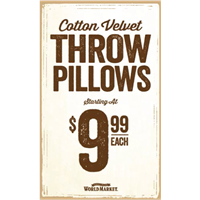 Decor Support - Throw Pillows 5.5" x 9"