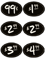 Chalkboard Small Bursts (set of 130) 5" x 3.35"