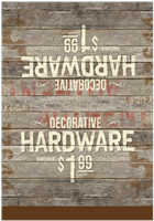 Decorative Hardware Bin Topper 25.75" x 18"