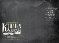 Kitchen Storage Backsplash 46" x 34"