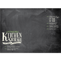 Kitchen Storage Backsplash 46" x 34"
