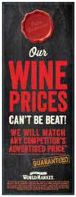 Wine Promise Aisle Marker (6) ?" x ?"