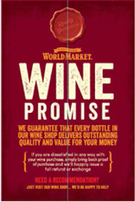 Wine Promise Banner Stand B ?" x ?"