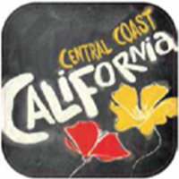 10" Blk Stk Magnet - California (2) 10" x 10"