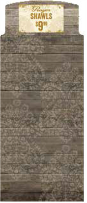 36" Jewelry End Cap - Pashmina 36" x 87.3"