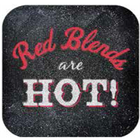 10" Blk Stk Magnet - Red Blends (2) 10" x 10"