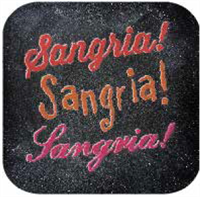 10" Blk Stk Magnet - Sangria (2) 10" x 10"
