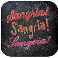 10" Blk Stk Magnet - Sangria (2) 10" x 10"