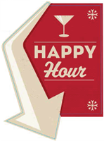 Happy Hour Aisle Marker LRG 13.1" x 18.1"